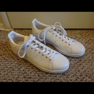 NWOT Adidas Stan Smith All White Sneakers 6.5M